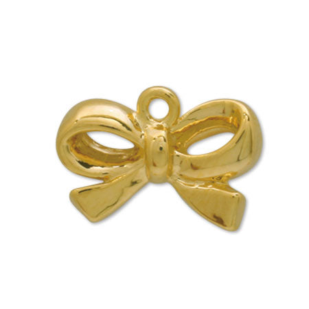 Domestic cast charm ribbon 2 gold