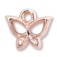 Domestic cast charm butterfly 1 pink gold