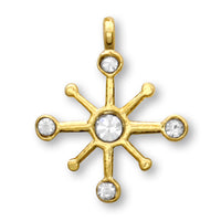 Domestic cast charm Asterisk 1 Gold