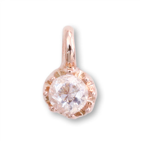 Domestic Cast Charm Silconia Round Pink Gold