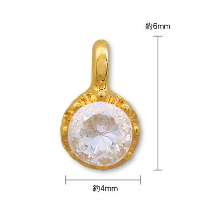 Domestic Cast Charm Silconia Round Pink Gold
