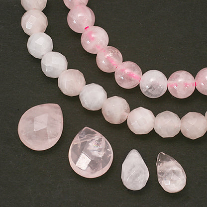 Natural stone round rose quartz (natural)