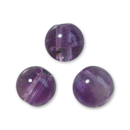 Natural stone round amethyst (natural)