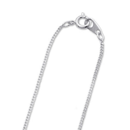 Chain necklace 135S rhodium color