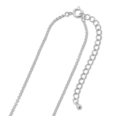 Chain necklace 230SF (with adjuster) rhodium color