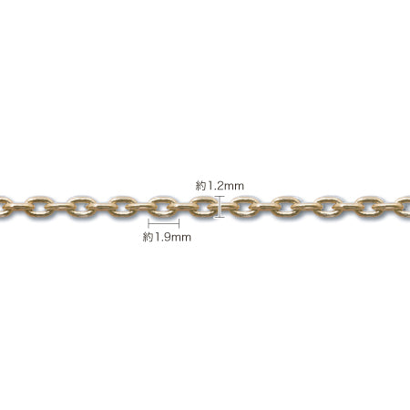 Chain necklace 235SDC4 (with adjuster) Rhodium color