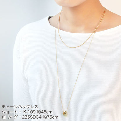 Gold chain necklace K - 109