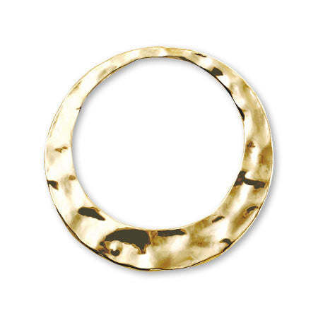 Metal ring parts round No.3 gold