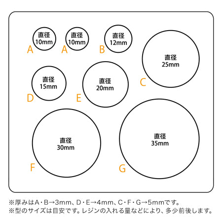 Soft mold round plate