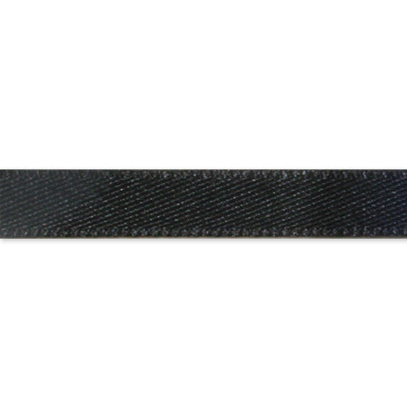 Double-sided satin ribbon No.50 (black)