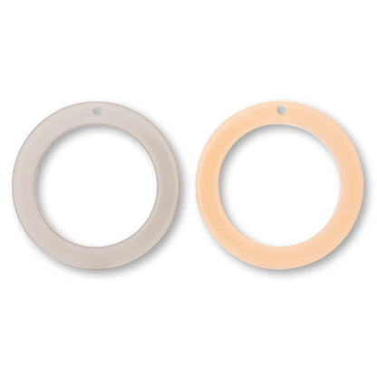Acetate parts double -sided round 1 hole Orange/gray [Outlet]