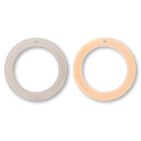 Acetate parts double -sided round 1 hole Orange/gray [Outlet]