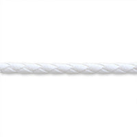 4-piece leather cord white