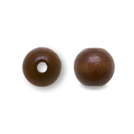 Wood beads No.3 (dark brown)