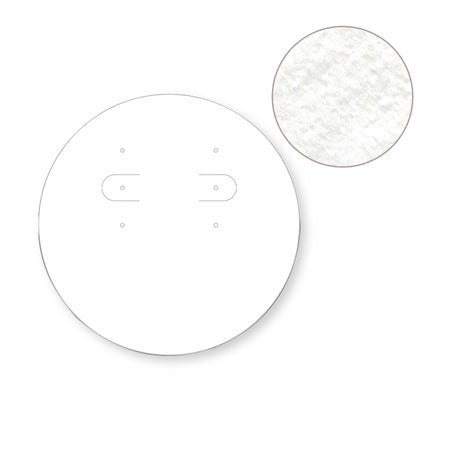 ピアスイヤリング専用台紙 丸型　White