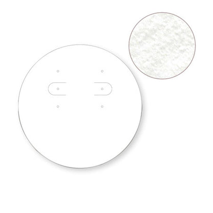 ピアスイヤリング専用台紙 丸型　White