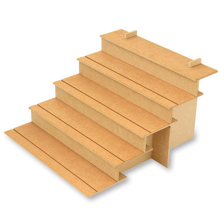 Assembly type wooden display shelf 2Way