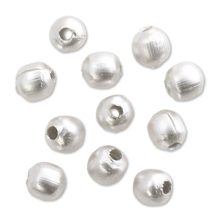 Metal beads 1 soft silver