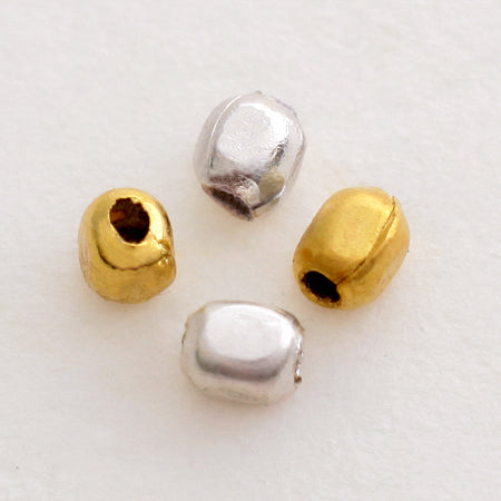 Metal beads 2 soft silver