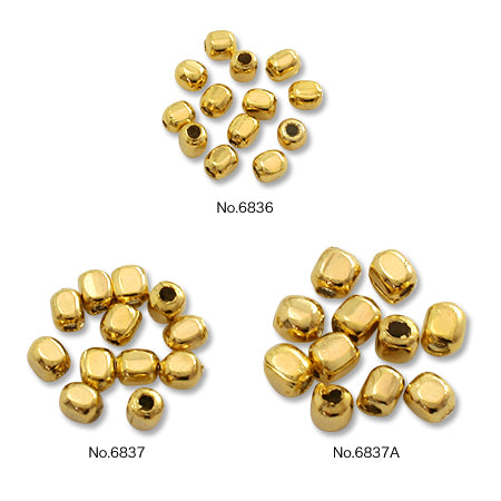 Metal beads 4 soft gold