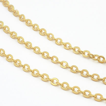 Chain necklace 245SF rhodium color