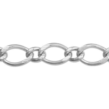 Chain L&amp;S112BF Rhodium color