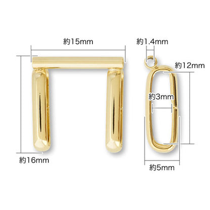 Obi clasp converter for three-part cord gold