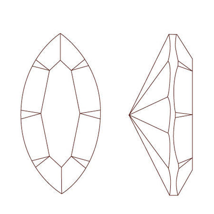 [大袋］貴和クリスタル ＃4228　RCLt.スモークトパーズ/F