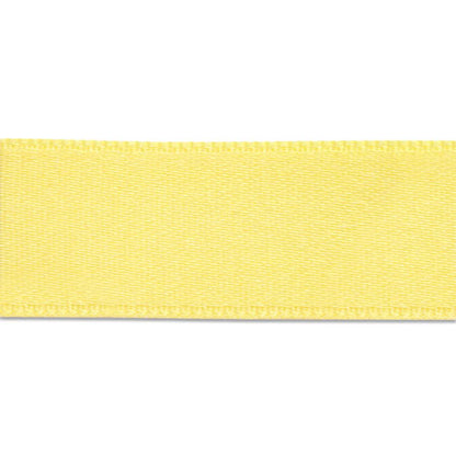 French double-sided satin ribbon 364 (light yellow)
