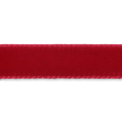 Swiss velvet ribbon red