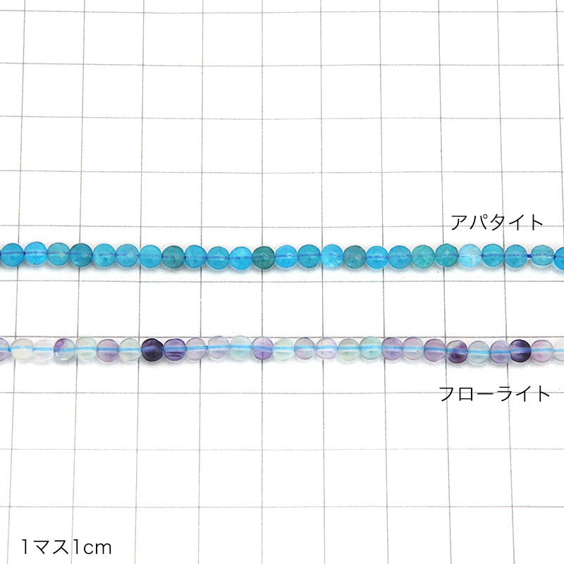 天然石 コインカット 約4mm フローライト(天然) – 貴和製作所オンラインストア