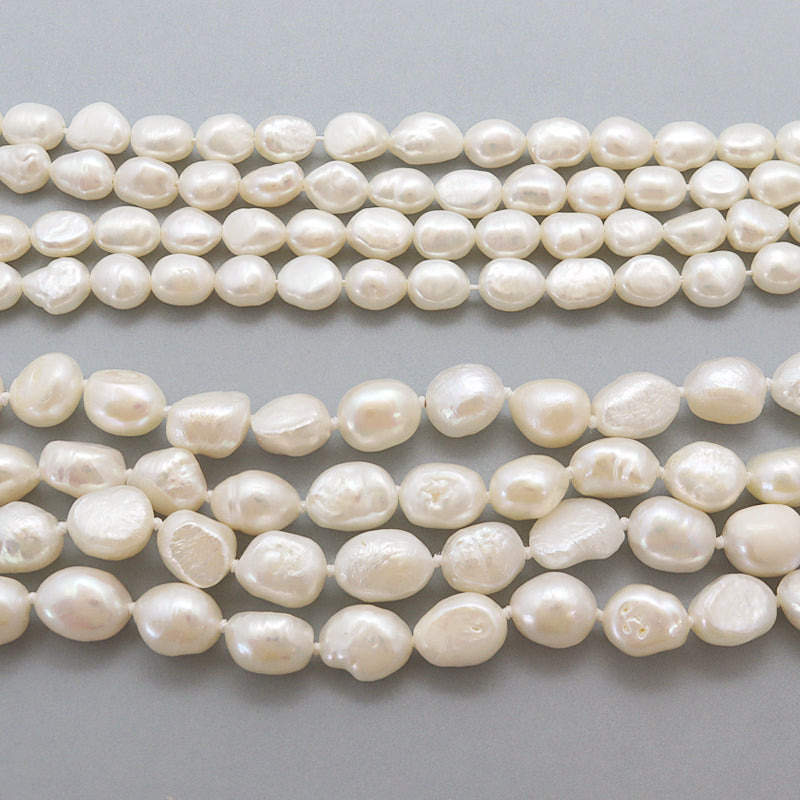 Freshwater pearl nugget white