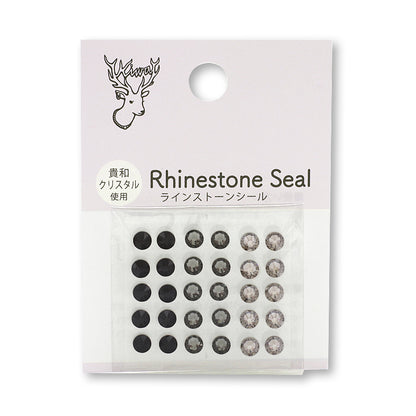 Rhinestone seal black MIX