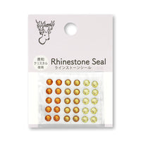 Rhinestone seal yellow orange MIX