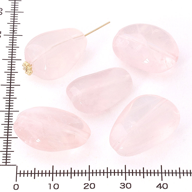 Natural stone tumble rose quartz (large) (natural)