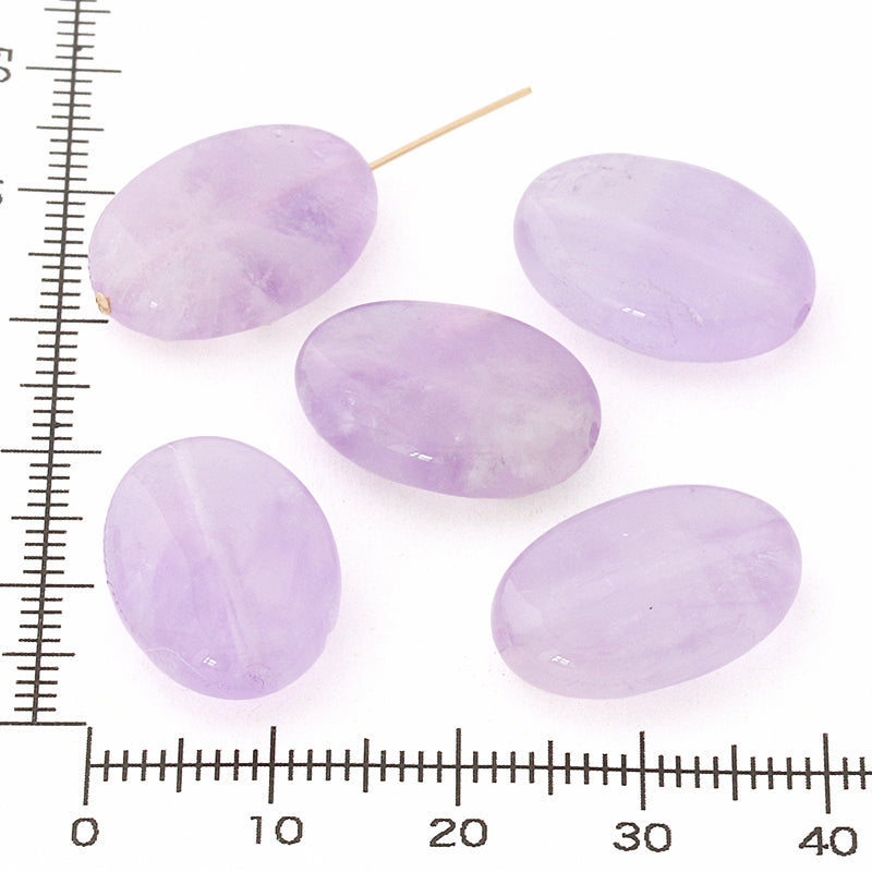 Natural stone oval lavender amethyst (natural)