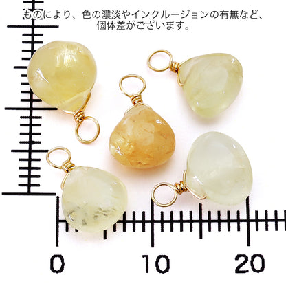 Natural stone glasses fastening charm plan maron yellow verille (natural)