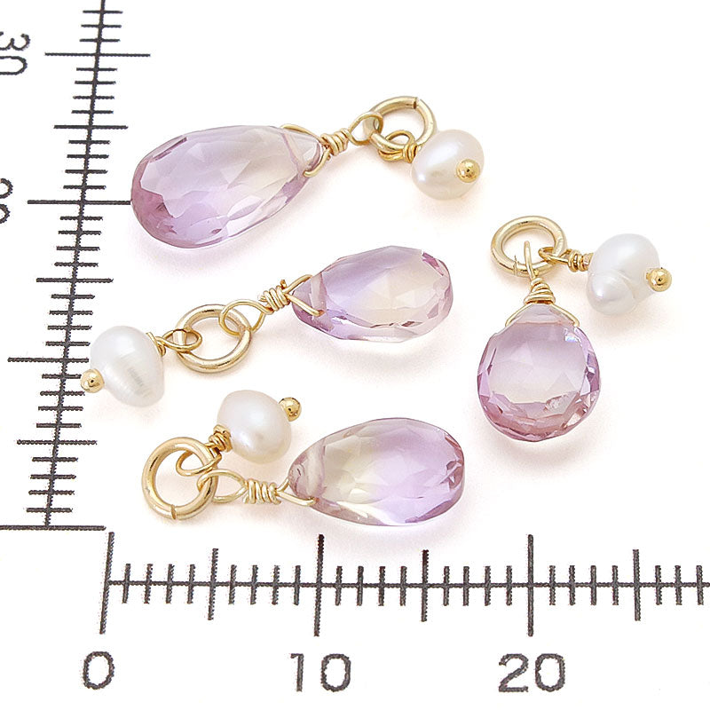 Natural stone glasses fastening Custom parts Ametin/freshwater pearl