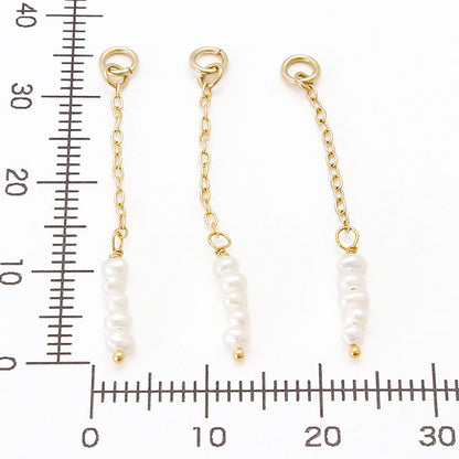 Freshwater Pearl Glasses Custom Parts Chain 1 series White