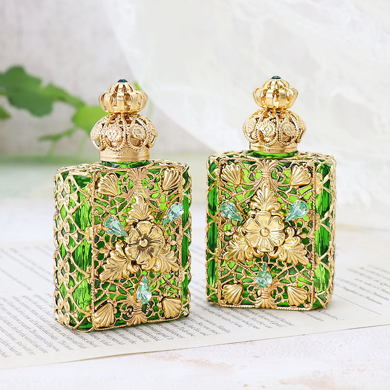 Perfume bottle anemone square green/G