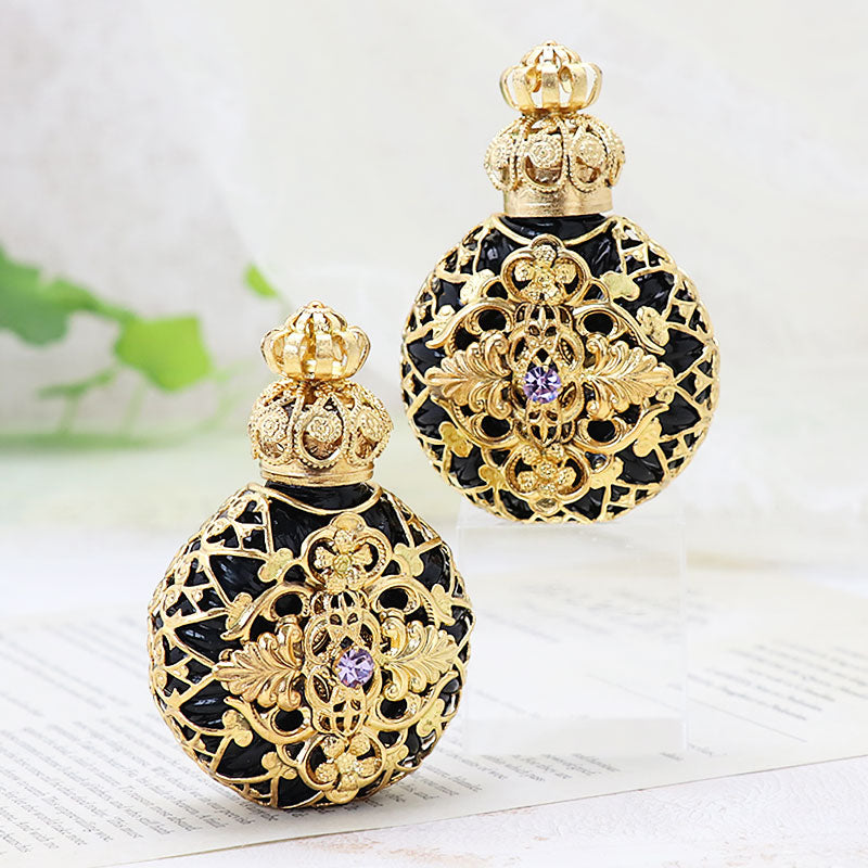 Perfume bottles cross flower black/G