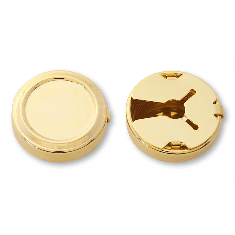 There is a button cover related gold