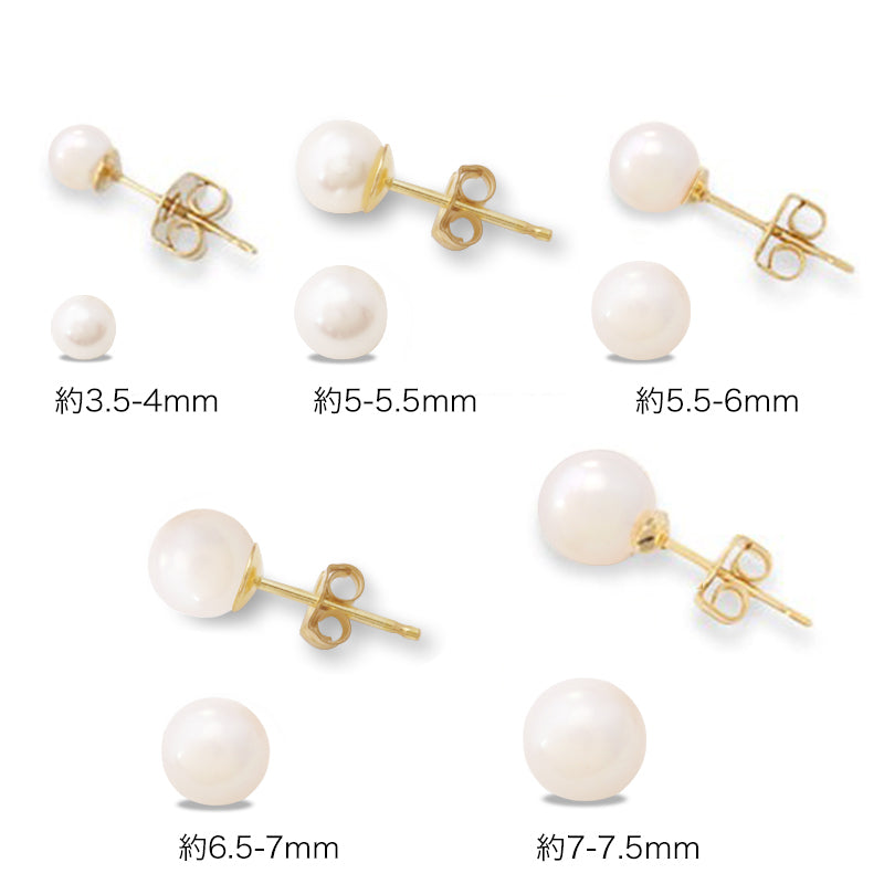 Freshwater pearl round one hole white