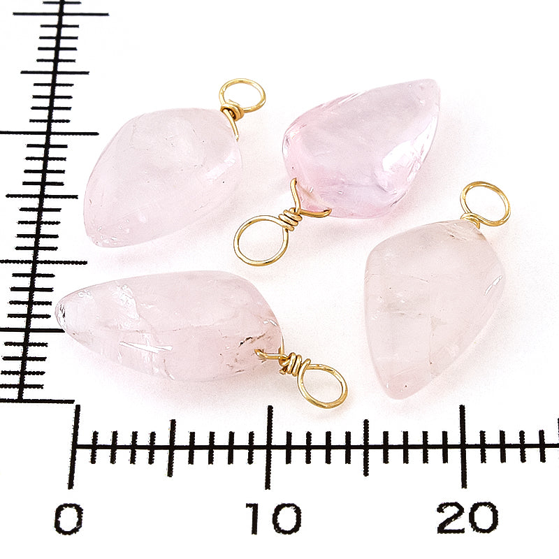 Natural stone Glasses Clasp Charm Dagger Morganite