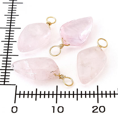 Natural stone Glasses Clasp Charm Dagger Morganite