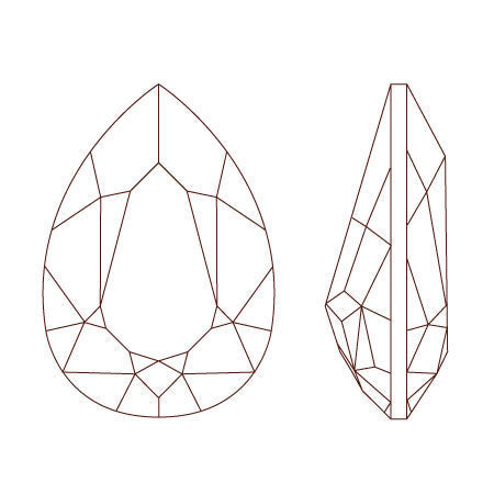 [大袋］貴和クリスタル ＃4320　RCLt.スモークトパーズ/F