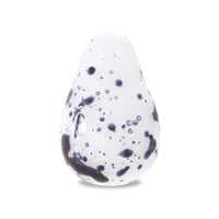 Czech Side Hole Chalk White Black Splash