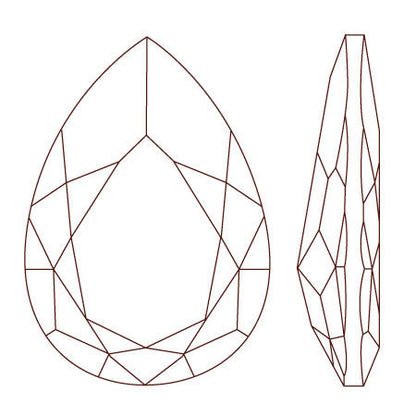 [大袋］貴和クリスタル ＃4327　クリスタルポピーレッドイグナイト