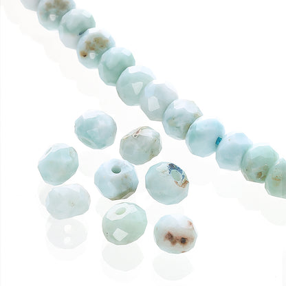 Natural stone button cut Larimar (natural)