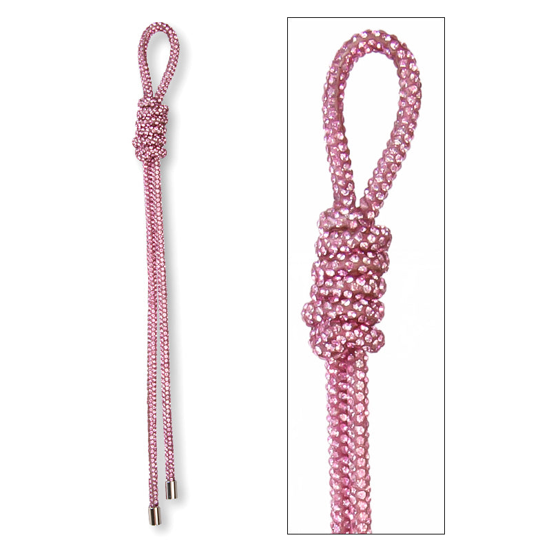 Tassel with rhinestones, pink